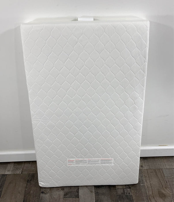 secondhand Babyletto Pure Core Mini Crib Mattress with Cover - HIDDEN NEEDS PHOTOS 4/27