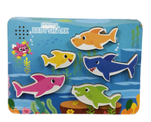 used Pinkfong Baby Shark Wooden Sound Puzzle