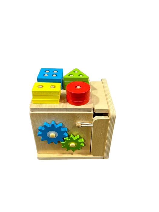 used Justwood 8-in-1 Montessori Wooden Cube