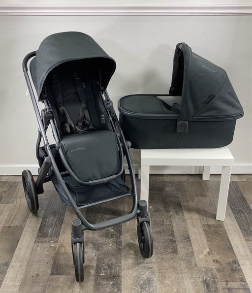 secondhand UPPAbaby VISTA V2 Stroller, 2020, Jake (Black)- HIDDEN NEEDS PICS WITHOUT RUMBLESEAT ADAPTERS