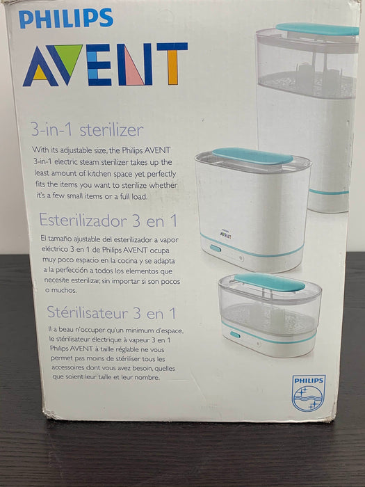 secondhand Philips Avent 3-in-1 Electronic Steam Sterilizer