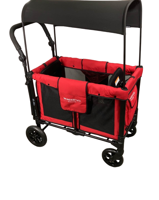 used Wonderfold W2 Original Multifunctional Double Stroller Wagon, 2021, Red