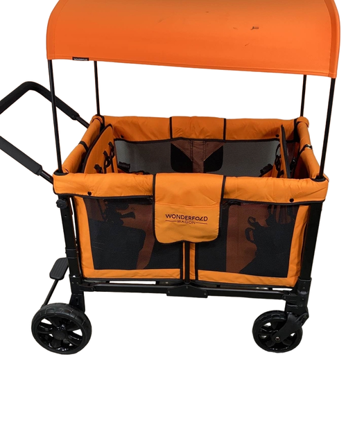 secondhand Wonderfold W4 Multifunctional Quad Stroller Wagon, 2021, Sunset Orange