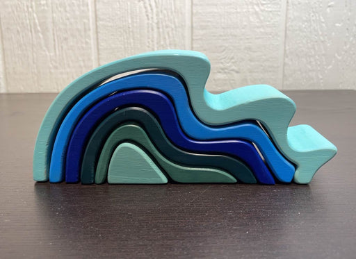 secondhand Montessori Wooden Toys, Water Wave Puzzle