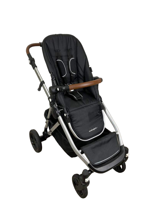 used Mockingbird Single to Double Stroller, 2022, Silver with Penny Leather, Windowpane, Black