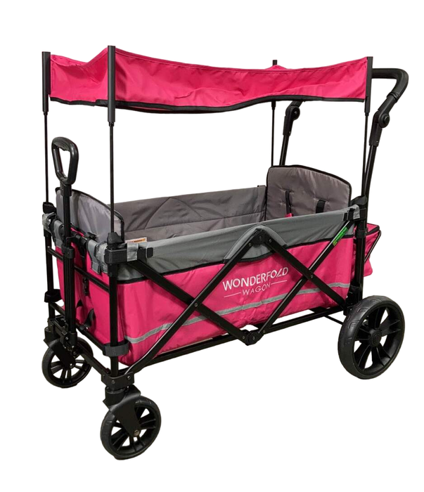 used Wonderfold X2 Push + Pull Double Stroller Wagon, 2021, Pretty-n-Pink