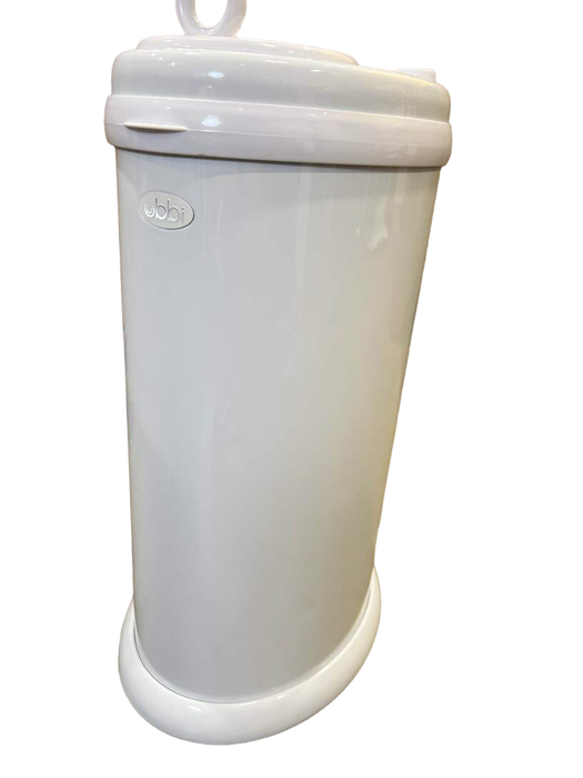 secondhand Ubbi Diaper Pail, White