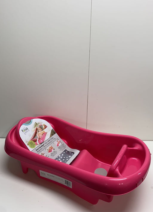 used The First Years Sure Comfort Newborn To Toddler Tub, Pink