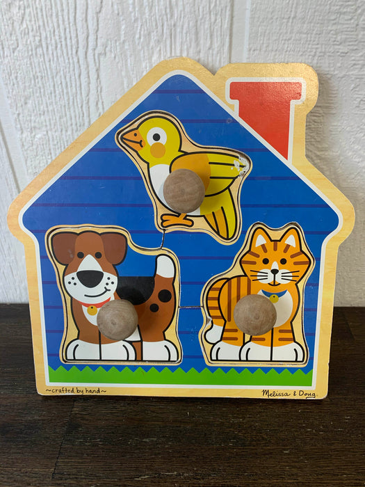 used BUNDLE Melissa & Doug Wooden Puzzles