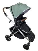 used Mockingbird Single to Double Stroller, 2022, Silver with Penny Leather, Windowpane, Sage