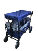 secondhand Wonderfold X2 Push + Pull Double Stroller Wagon, 2022, Sapphire Navy