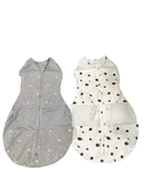 used BUNDLE Sleepea Swaddles, Small Ivory Planets/Graphite Stars