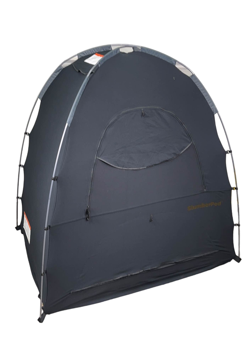 secondhand SlumberPod 3.0 Sleep Canopy, Black with Grey Accents