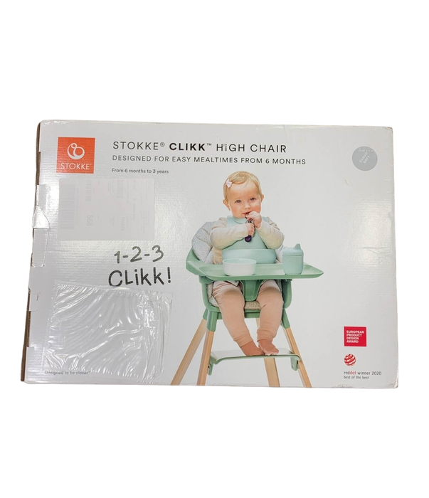 used Stokke Clikk High Chair, Cloud Grey