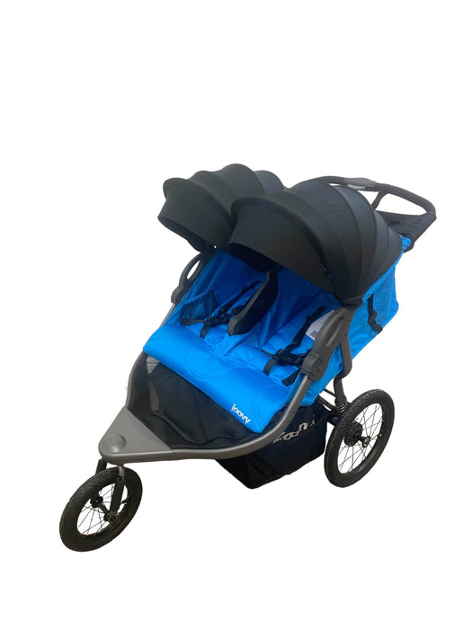 used Joovy Zoom X2 Double Jogging Stroller, 2022, Glacier