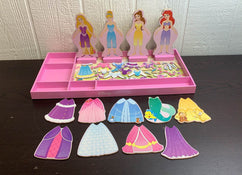 used Melissa & Doug Disney Princess Deluxe Wooden Magnetic Dress-Up Set