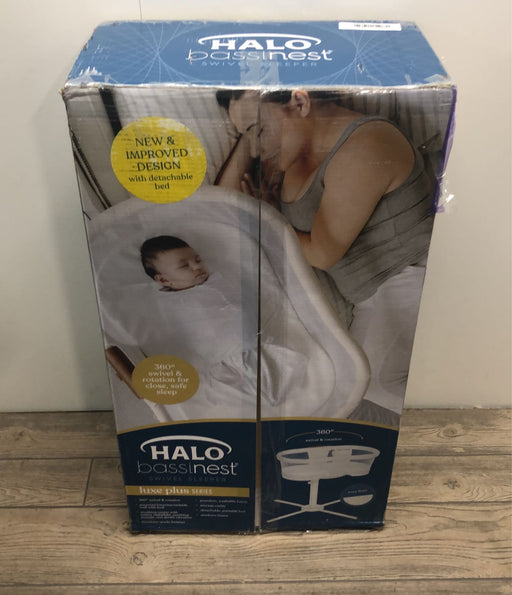 used Halo BassiNest Swivel Sleeper Luxe Plus Series, Ivory Linen