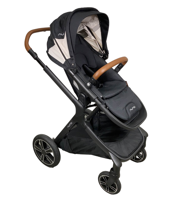 used Nuna Demi Grow Stroller, Black Caviar, 2022