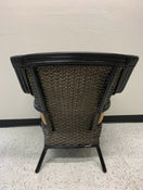 Pier One Wicker Chair and Ottoman