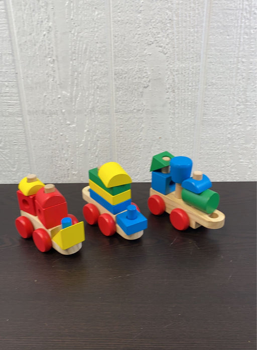 used Melissa & Doug Wooden Stacking Train