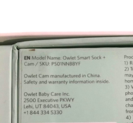 used Owlet Smart Sock 2 Monitor Duo