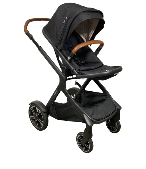 used Nuna Demi Grow Stroller, Black Caviar, 2022