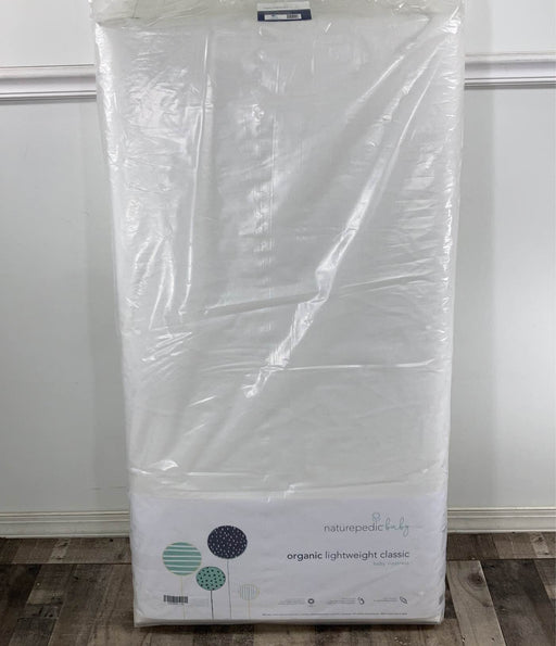 used Naturepedic Organic Lightweight Classic Crib 2-Stage Natural Mattress