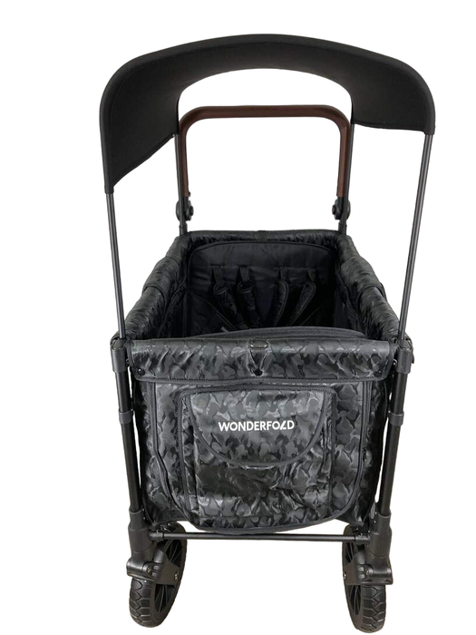 used Wonderfold W4 Luxe Quad Stroller Wagon, Elite Black Camo, 2023