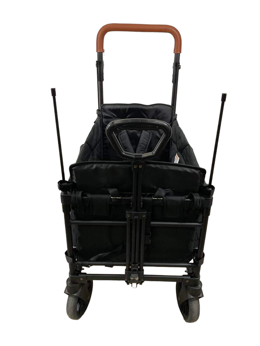 secondhand Wonderfold X2 Push + Pull Double Stroller Wagon, Black, 2022