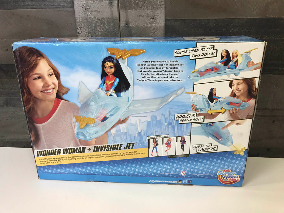 DC Super Hero Girls Wonder Woman Doll & Invisible Jet