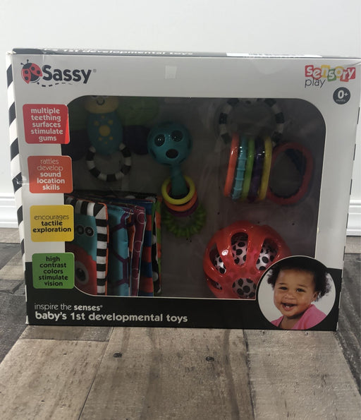 secondhand Sassy The Explorer Sensory Toy Gift Set