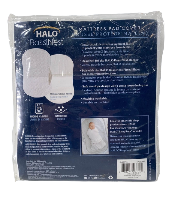 secondhand Halo BassiNest Mattress Pad Cover