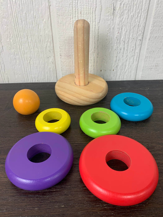 secondhand Toys R Us Wooden Stacking Rings