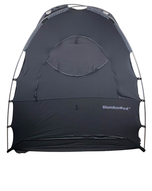 used SlumberPod 3.0 Sleep Canopy with Fan, Black with Gray Accents