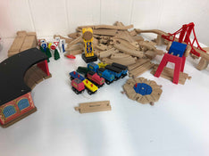 used Melissa & Doug Wooden Trains And Tracks