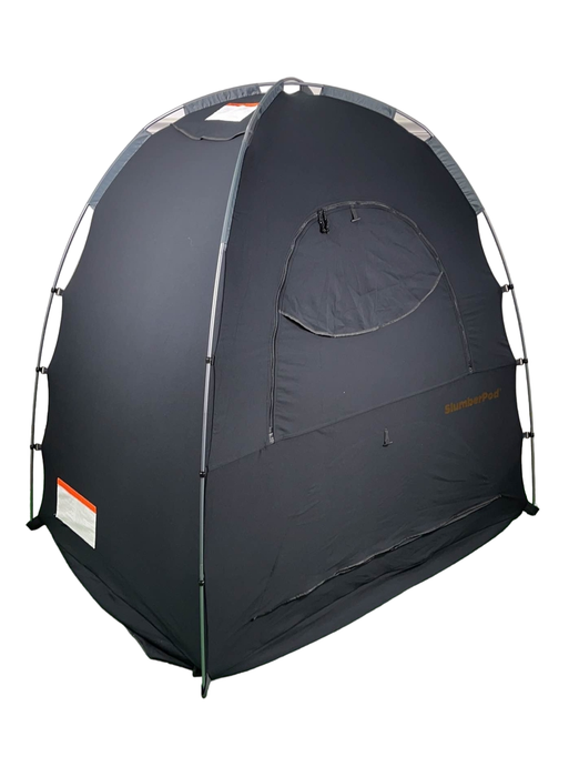 secondhand SlumberPod 3.0 Sleep Canopy with Fan, Black with Gray Accents HIDDEN PICS 3.6