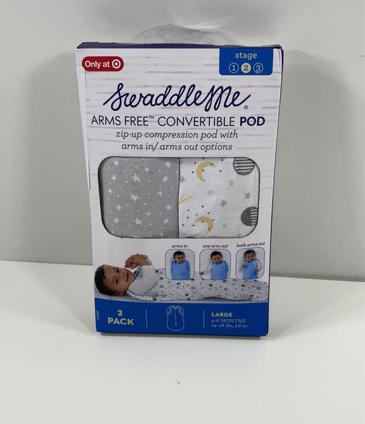 used SwaddleMe Arms Free Convertible Pod 2pk, Stars/planet’s