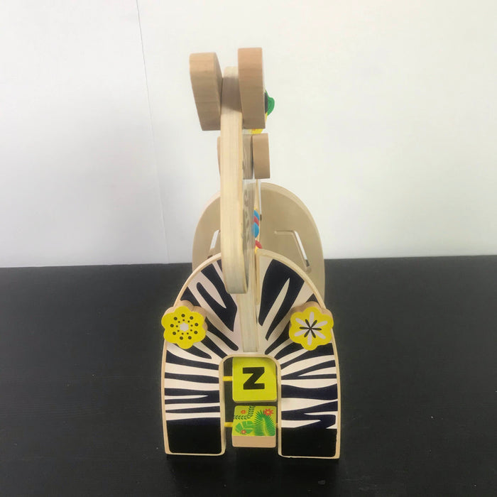 secondhand Manhattan Toy Safari Zebra Wooden Toddler Activity Toy