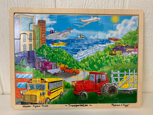 used Melissa & Doug 24-Piece Wooden Jigsaw Puzzle