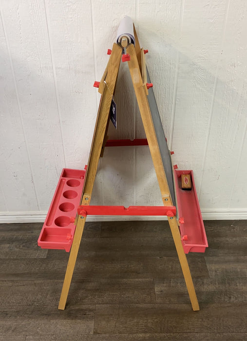 used Melissa & Doug Deluxe Standing Wooden Art Easel