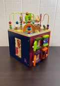 used B. toys Zany Zoo Wooden Activity Cube