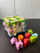 used Wise Elk Wooden Shape Sorting Cube