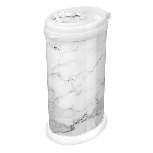 used Ubbi Diaper Pail, Marble