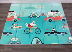 used Reversible Fold Up Play Mat, 69"x58"