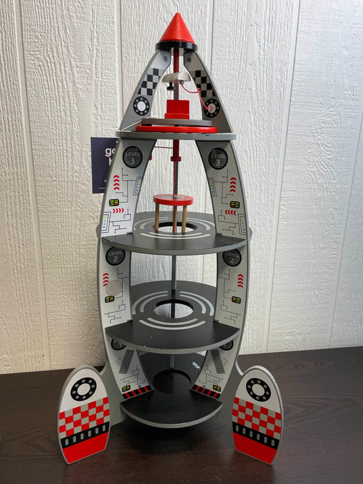 secondhand Pidoko Kids Wooden Space Ship Playset