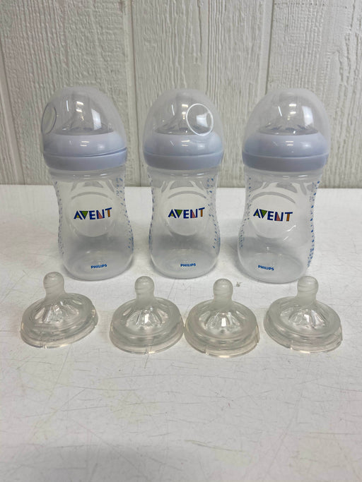 used BUNDLE Baby Bottles, Avent 9oz with extra nipples