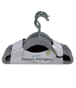 secondhand Sprucely Velvet Hangers 20 Pack, Grey