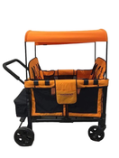 used Wonderfold W4 Multifunctional Quad Stroller Wagon, 2021, Sunset Orange