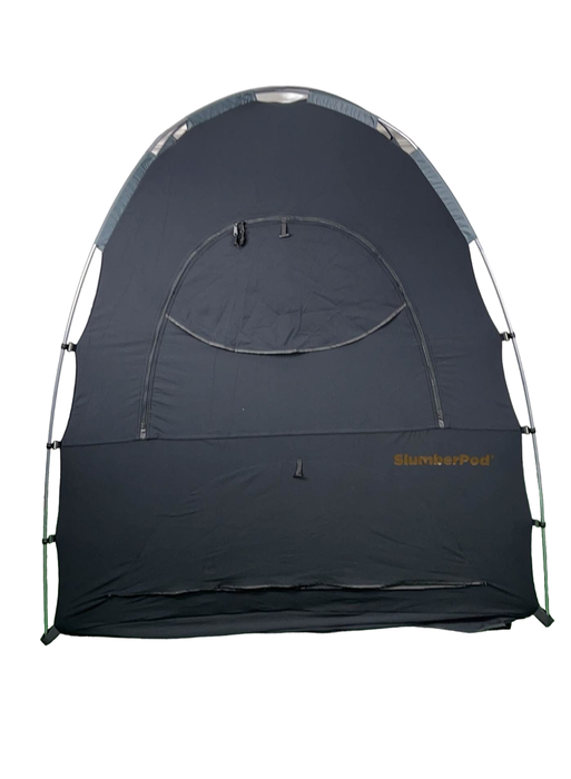 used SlumberPod 3.0 Sleep Canopy with Fan, Black with Gray Accents HIDDEN PICS 3.6