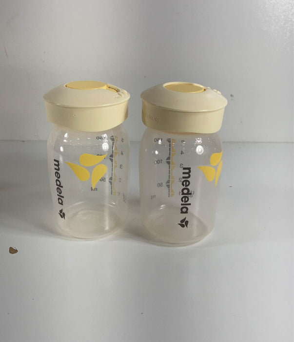 secondhand Medela Breast Milk Collection and Storage Bottles with Solid Lids - 6pk/5oz